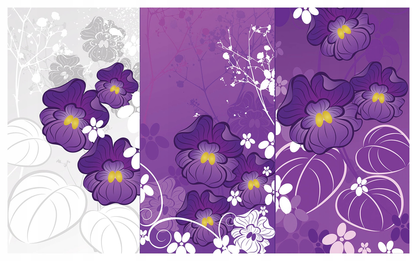 Fototapeta Fialková zahrada Abstrakce fialové květy 368x254 lepidlo