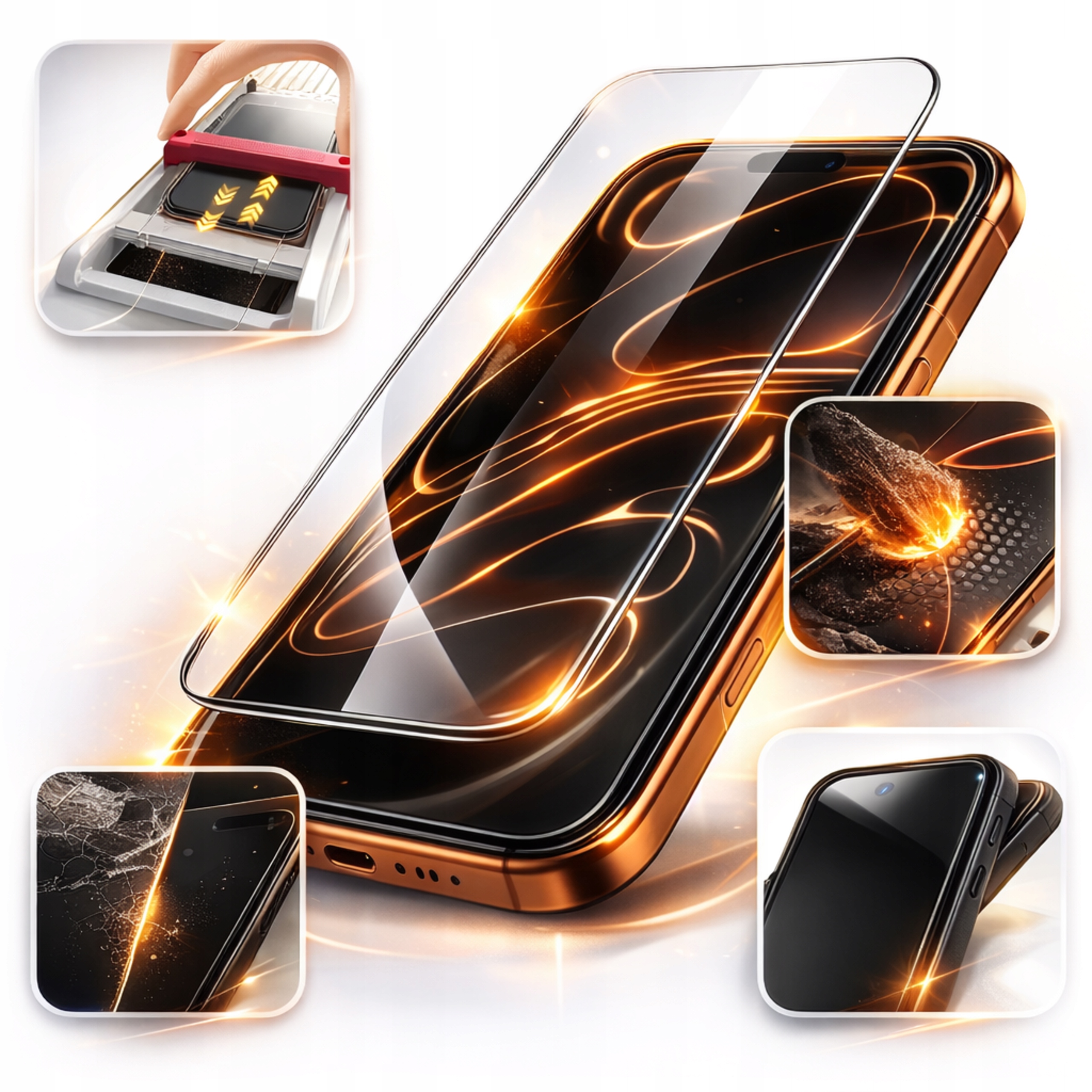 Szkło Hartowane Do IPhone 17 Pro 2 szt 9H Hd Clear Anti-Fingerprint Solidne