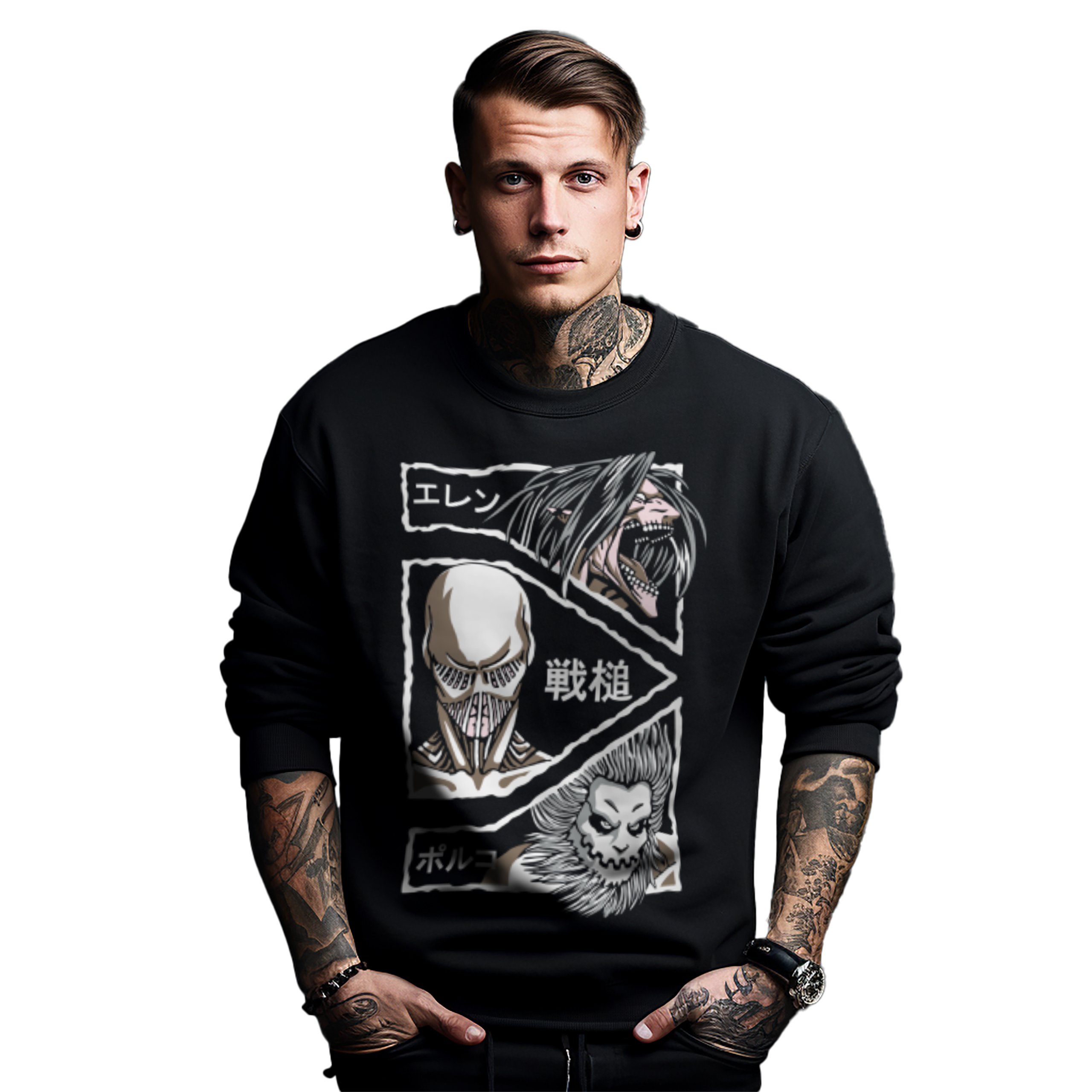 Mikina s potiskem Anime Attack on Titans Art