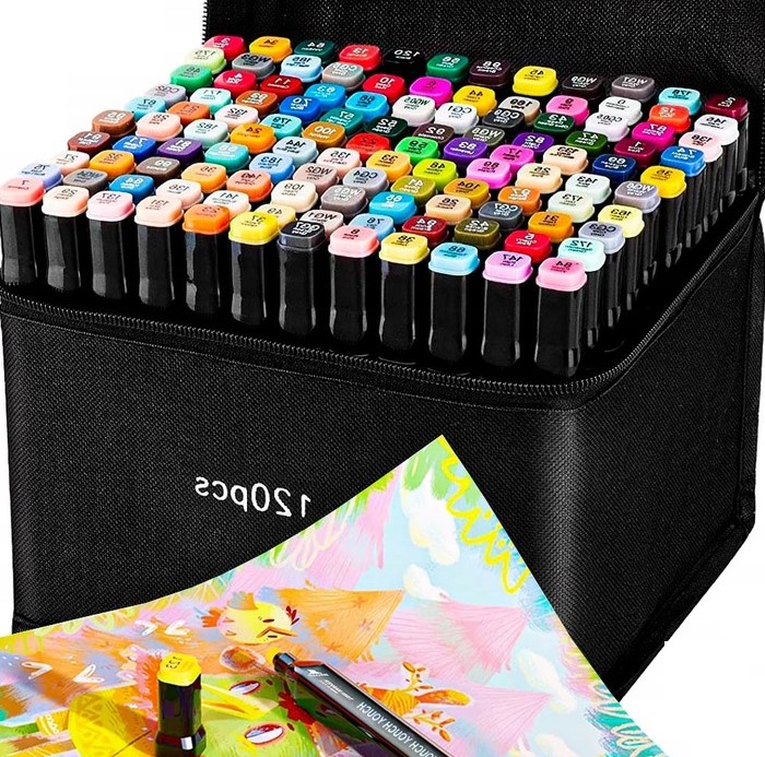 MARKERY ALKOHOLOWE PISAKI DWUSTRONNE ZAKREŚL 120sz EAN (GTIN) 5900291654898