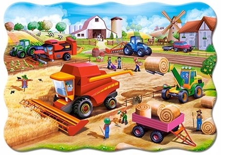 

Puzzle Maxi Układanka Wieś Traktor Praca 20 Castor