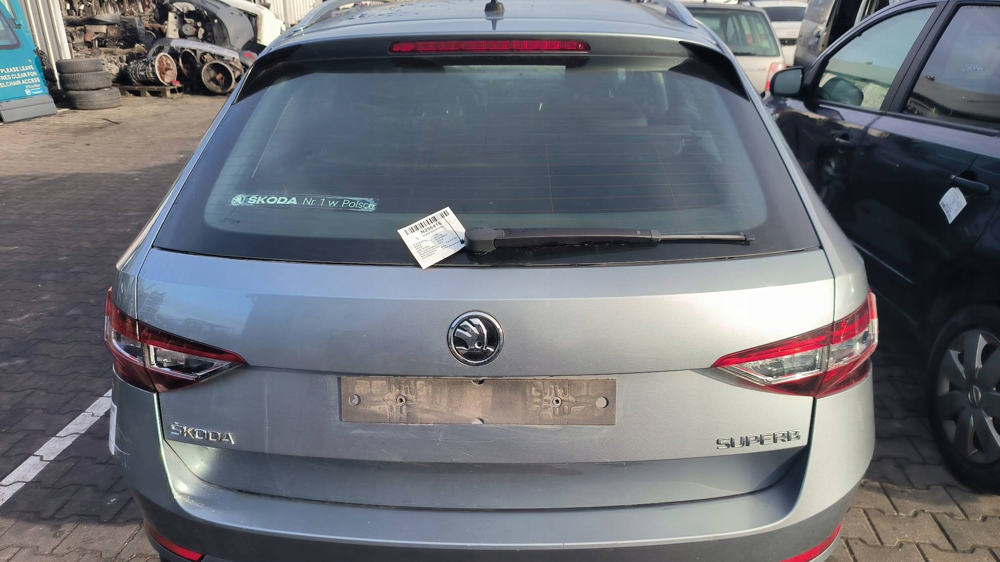 KLAPA BAGAŻNIKA LF7M SKODA SUPERB III KOMBI • Opinie - Allegro