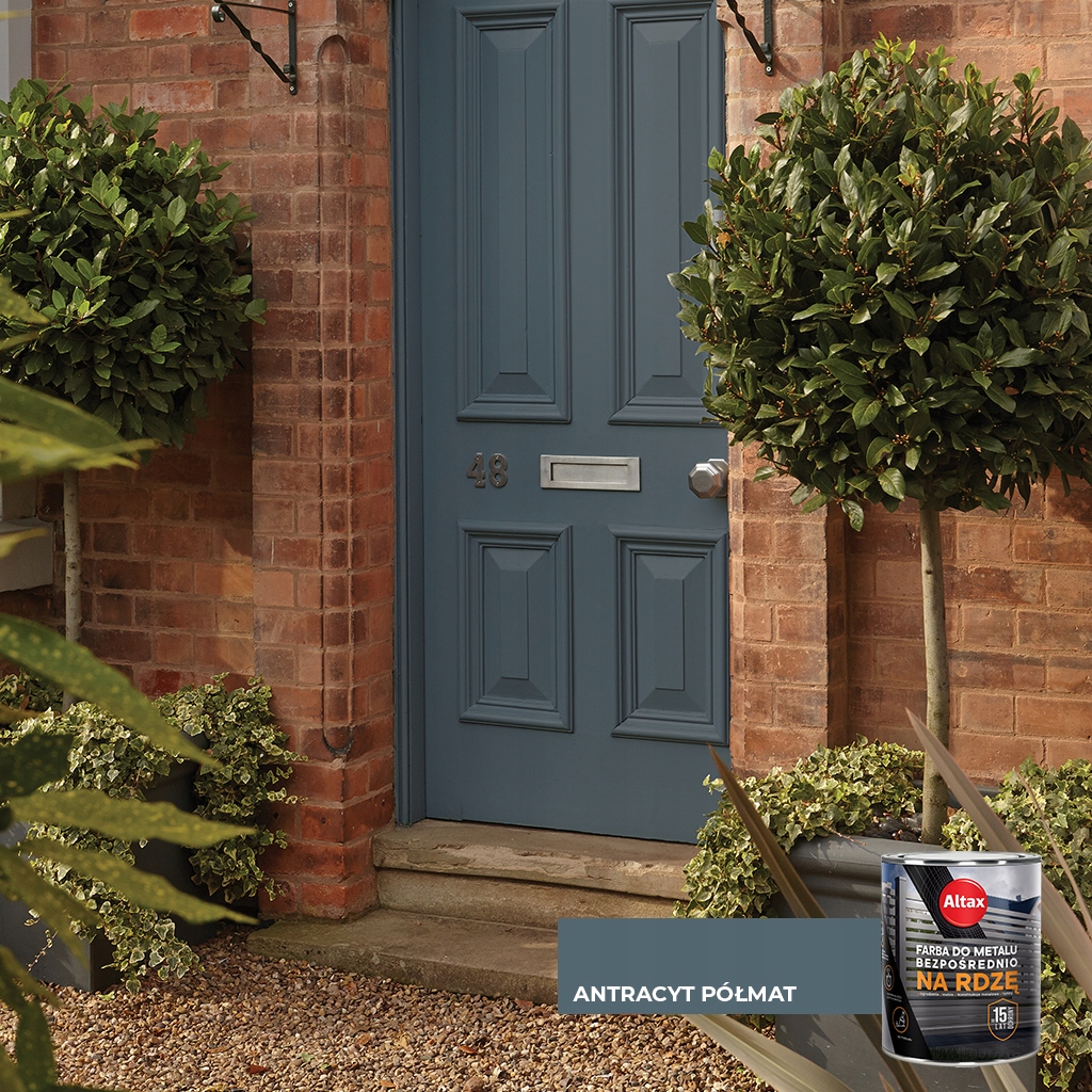 Farba do metalu na rdzę 0,75L Antracyt Półmat Pojemność w ofercie 0.75 l