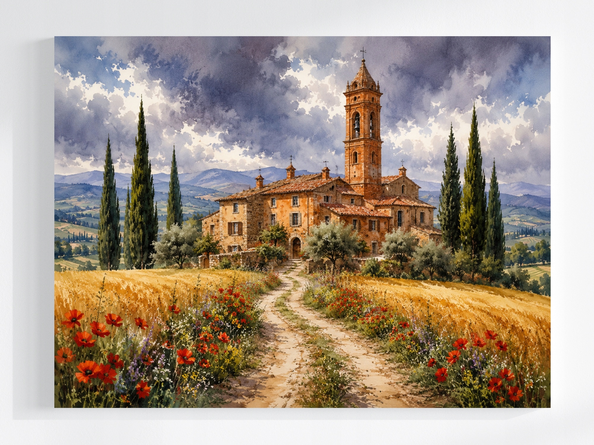 Obraz Na Plátně Canvas Itálie Toskánsko Klášter Kostel 100x75