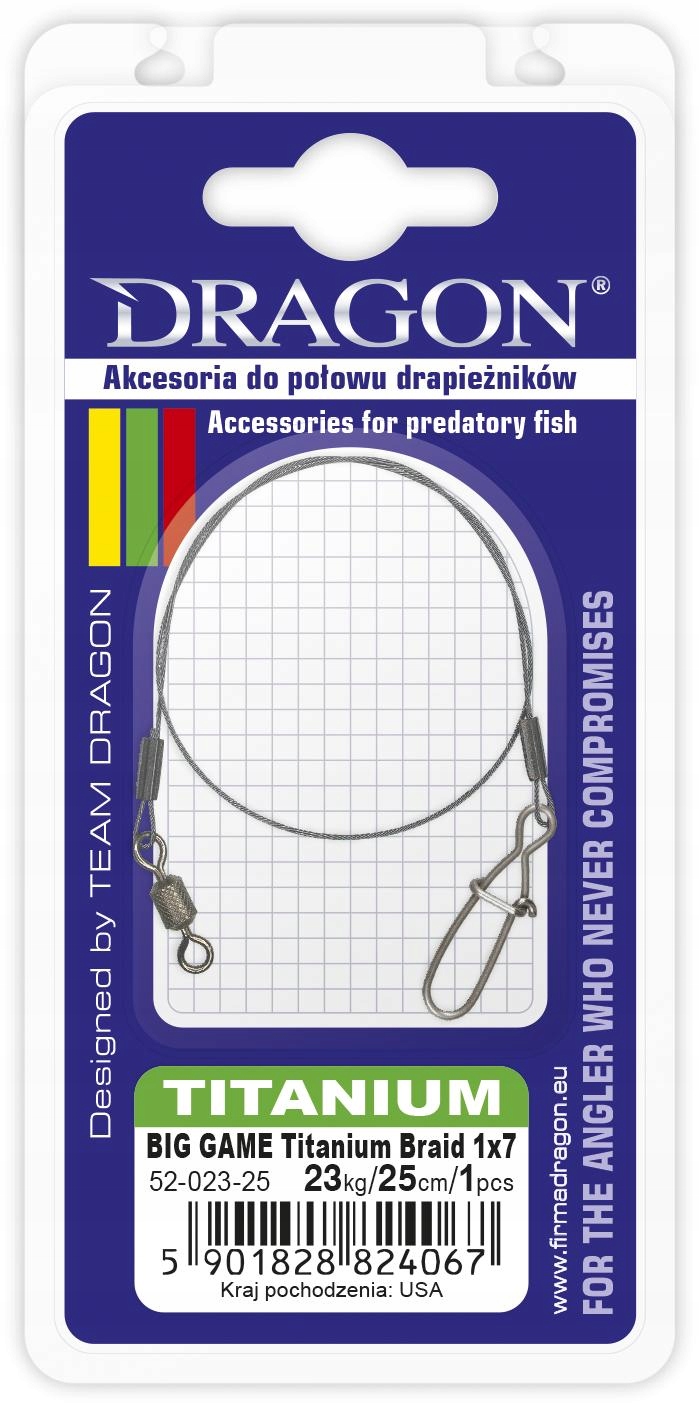 Przypon Dragon Titanium 1X7 1SZT 25CM/23KG 52-023-