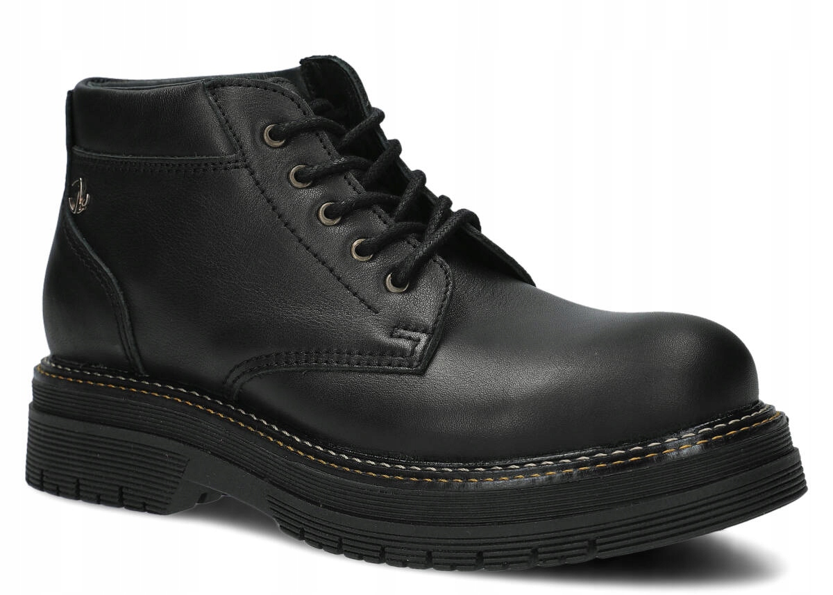 Nagaba Evenement EV079 Černá Pohodlné, Kožené, Polské Dámské Boty