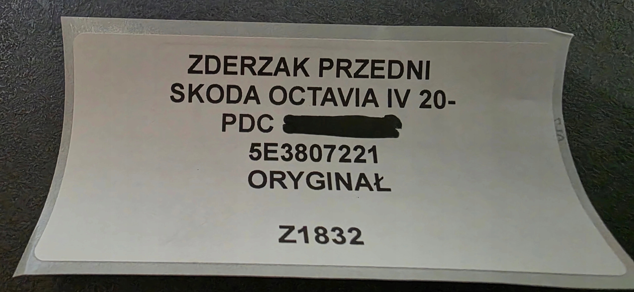 Frontstoßstange Nebelscheinwerfer SKODA OCTAVIA IV 20- PDC Original 5E3807221