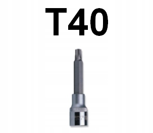 

Bit Torx T40/ T40 x 100mm z nasadką 1/2 Jonnesway