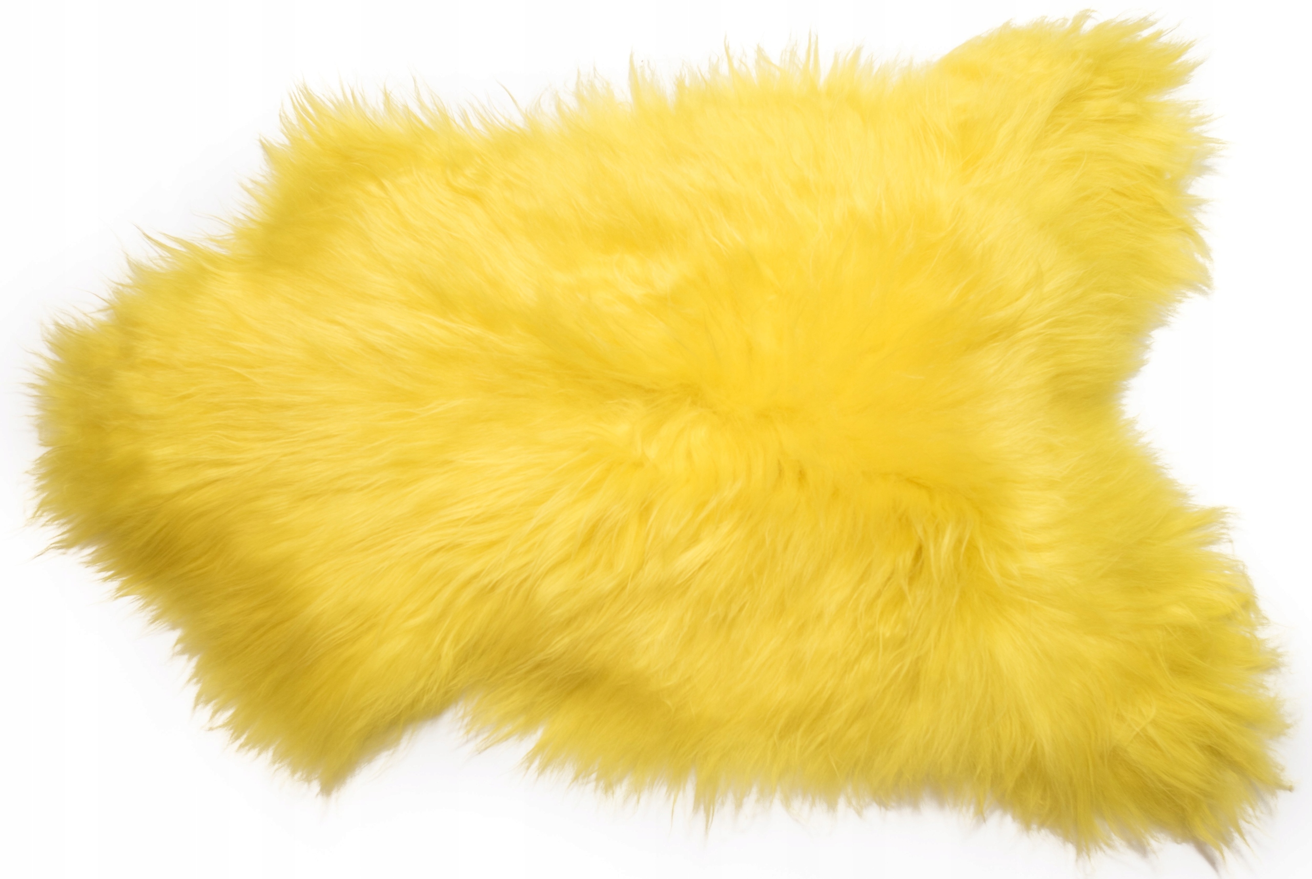 Ovčí kůže Přírodní Žlutá Dlouhý Vlas