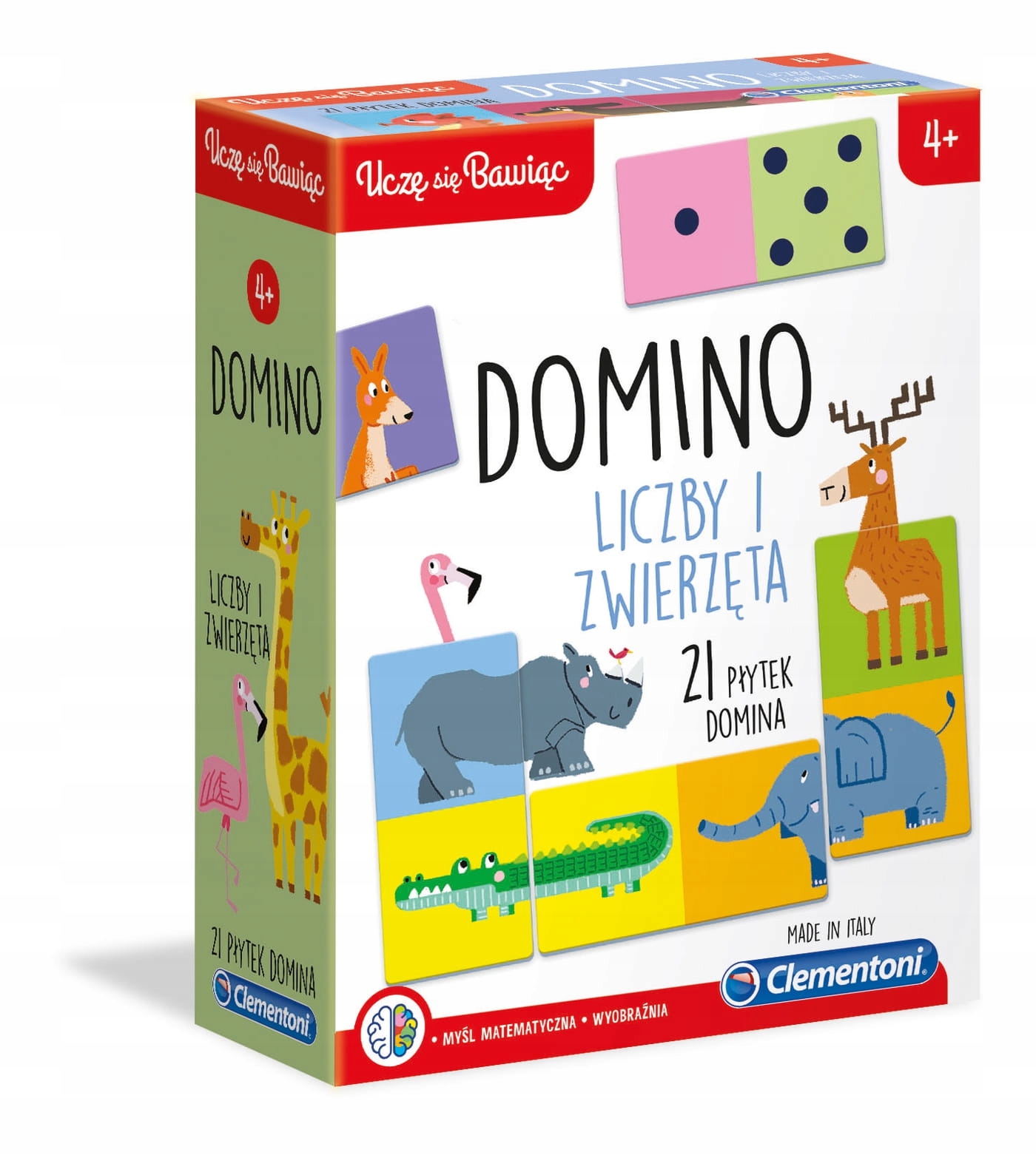 Clementoni Domino Liczby i zwierzęta-Zdjęcie-0