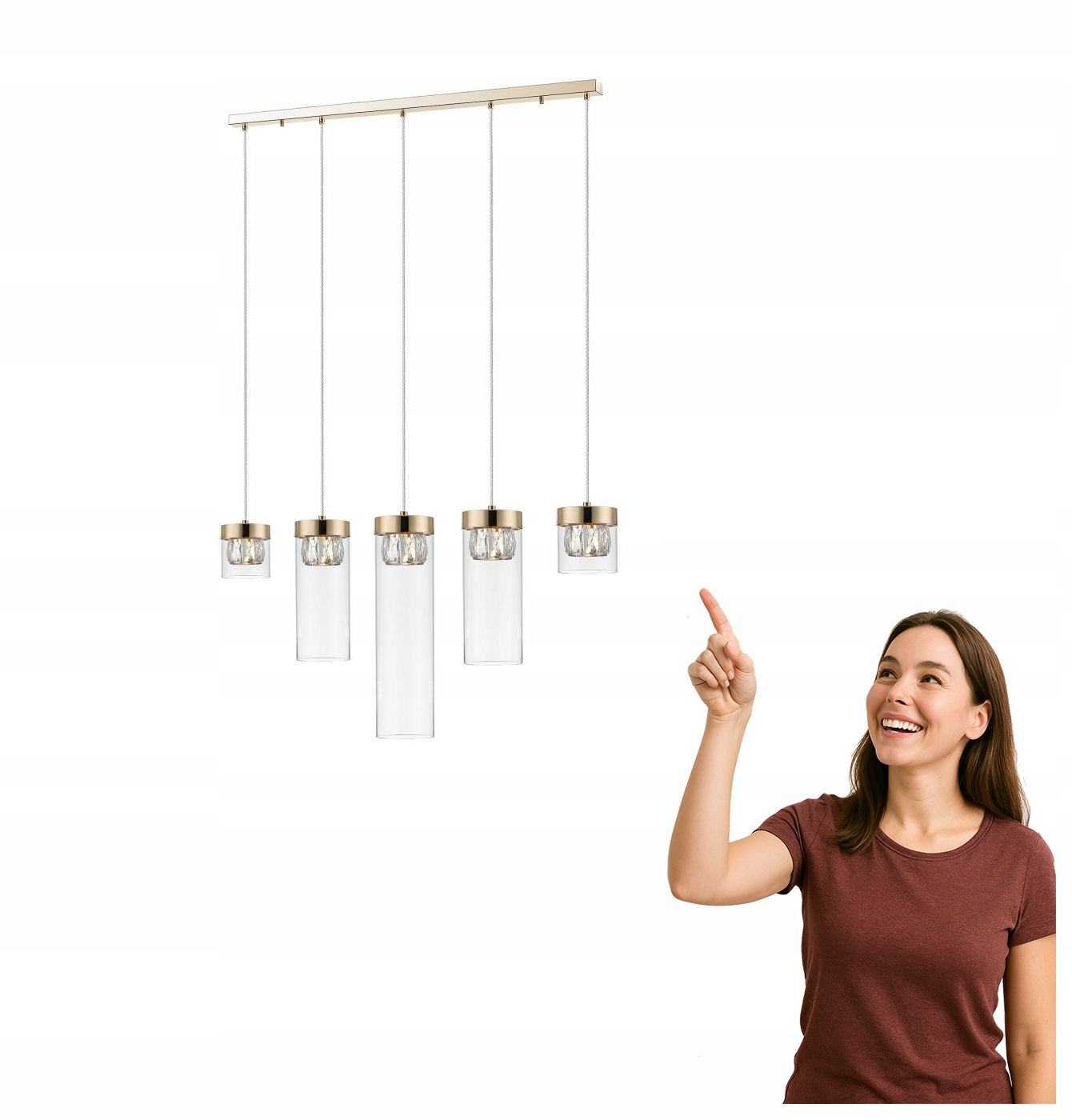 Závesná lampa Gem P0389-05E-F7AC Zuma Line