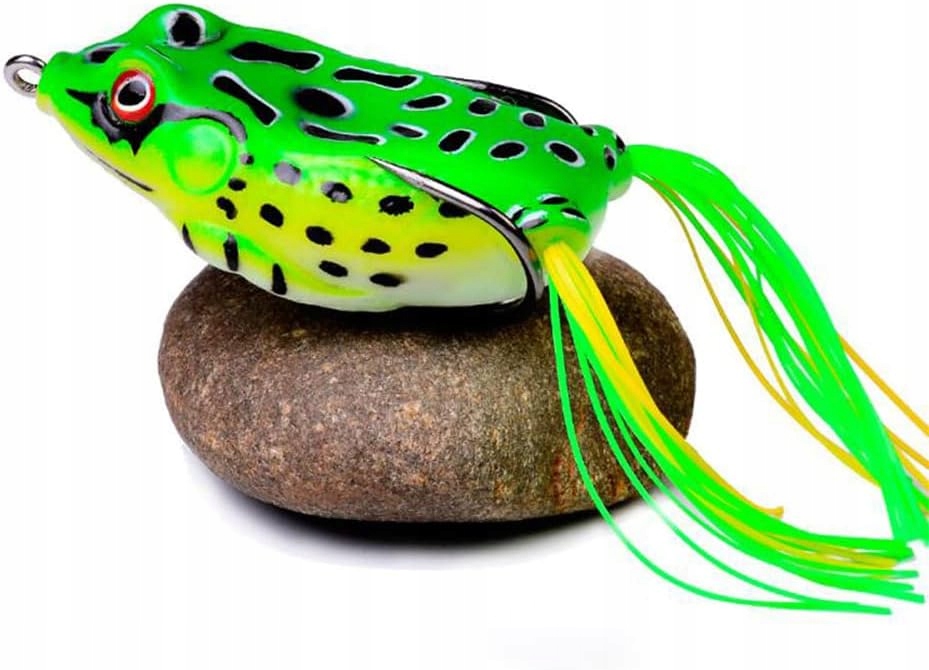 ŻABA 3D PRZYNĘTA ANTYZACZEPOWA Z HACZYKAMI WĘDKARSKIMI 5 SZT Model Antyzaczepowe