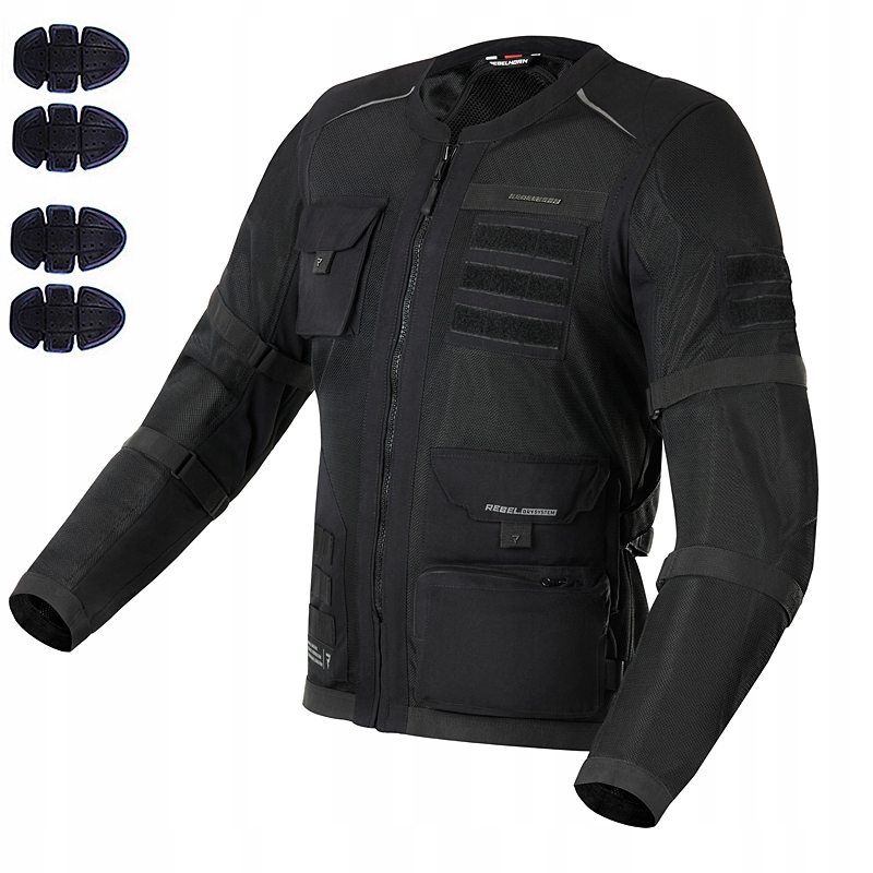 Pánska Motocyklová Bunda Steel Mesh Rebelhorn
