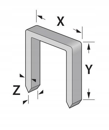 Zszywki nierdzewne TYP A 53 10 mm Kreator Marka Kreator