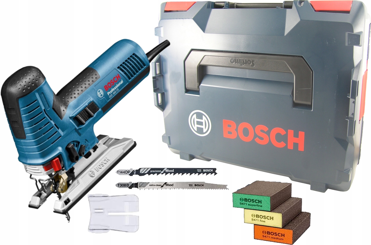 ЛОБЗИК BOSCH GST 160 CE 800W ЧЕМОДАН + ГУБКИ