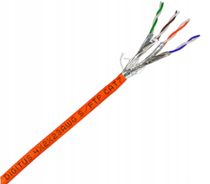 

Kabel przewód skrętka S/ftp kat 7 100%Cu na metry