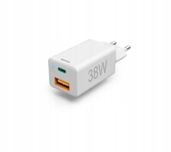 Ładowarka sieciowa Hama Mini Power Usb Usb-c 38W Biała