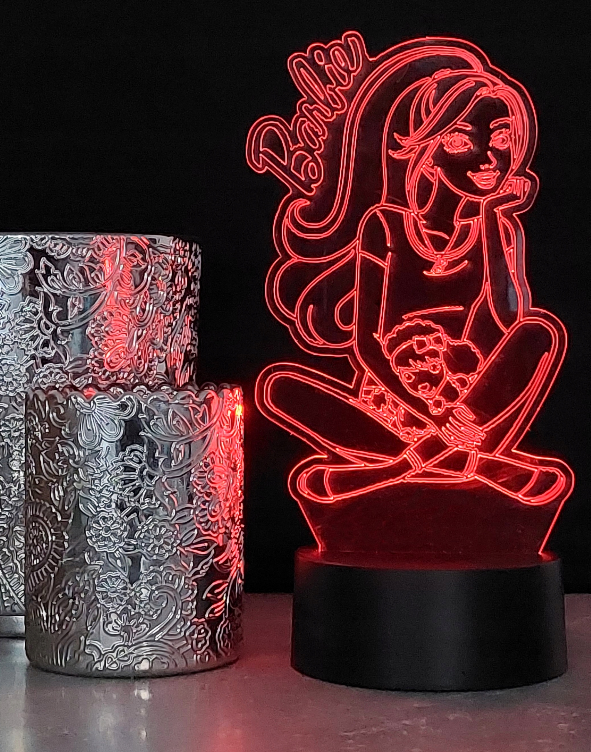 LAMPKA NOCNA BARBIE 3D LED RGB PILOT NA PREZENT Kod producenta Lampka nocna 3D