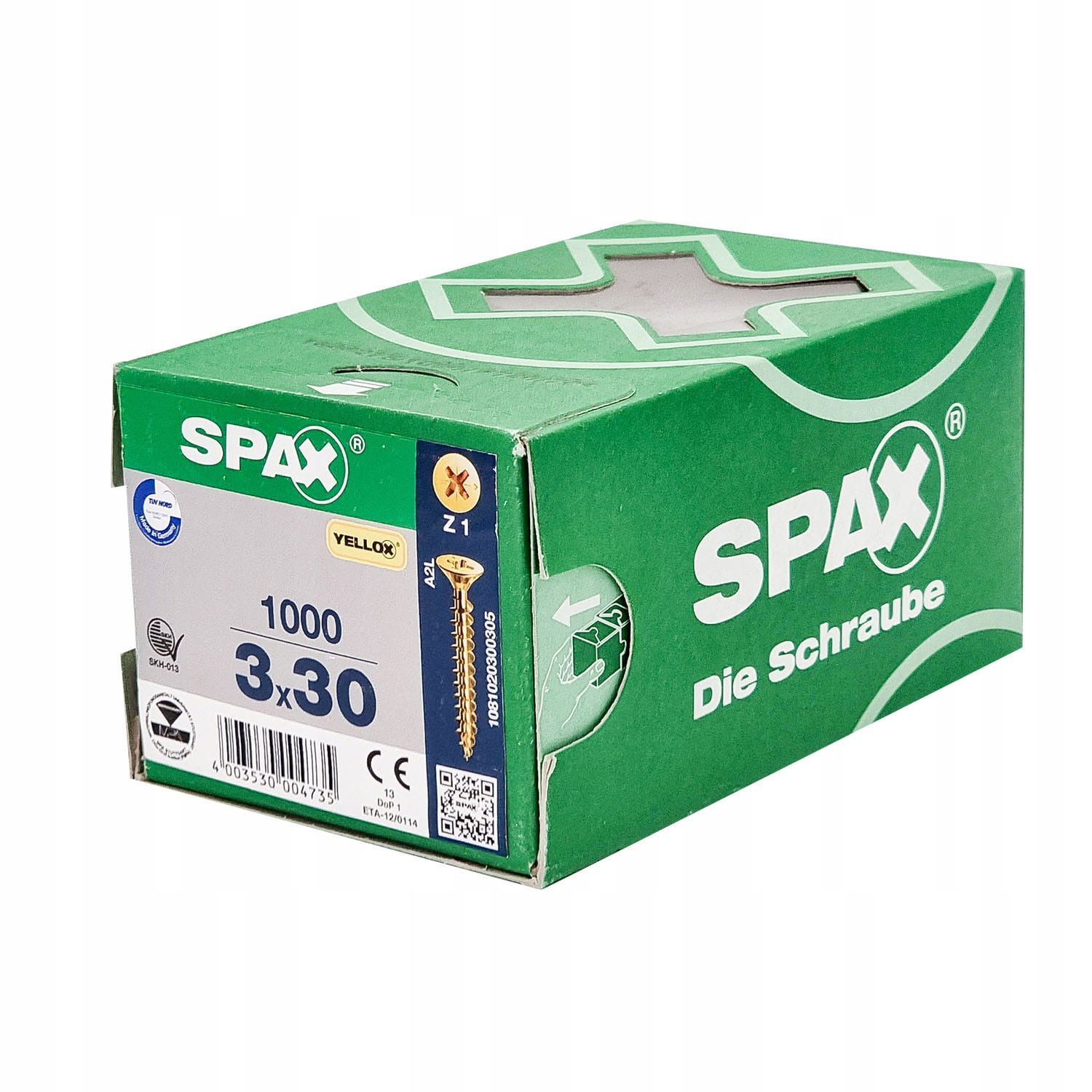 Univerzální šrouby Spax 3.0 x 30 1000 ks PZ1