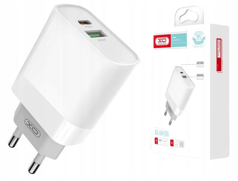 

Szybka Ładowarka Fast 18W Usb-c i Usb do iPhone