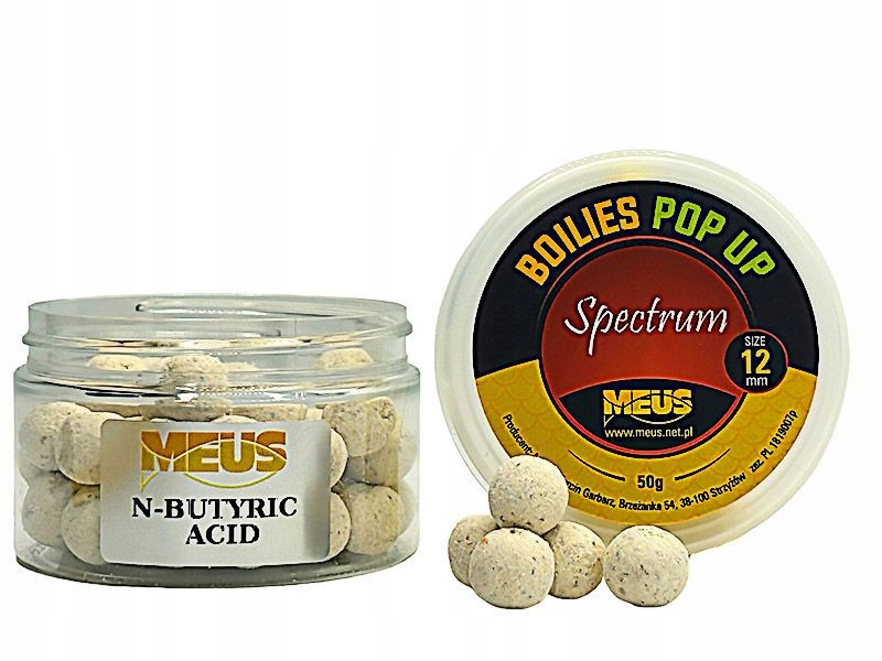 Kulki Haczykowe Pop-Up 12mm N-butyric Skisłe Masło Spectrum Meus