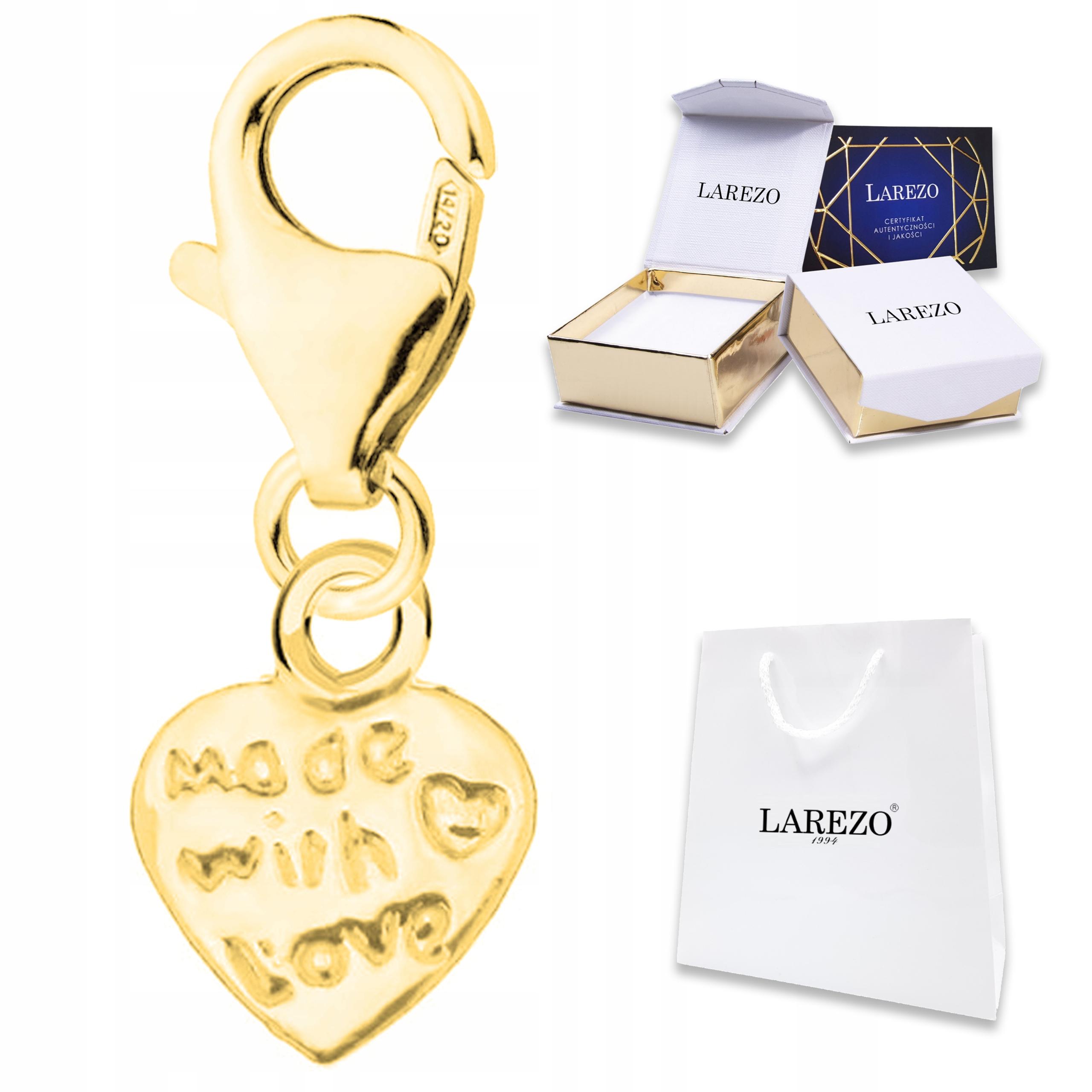 Zlatý závěsný přívěsek Srdce Srdíčko Láska Rodina Stříbro 925