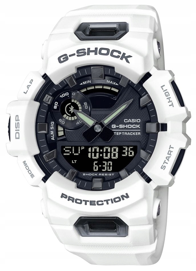 Dárek k přijímání Bílé hodinky pro chlapce Casio G-Shock GBA-900 Gravírování