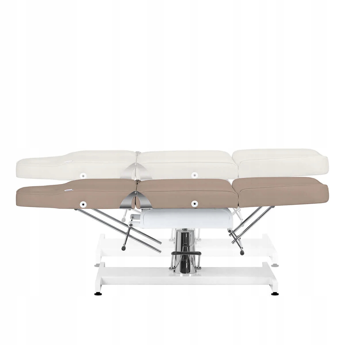 Гідравлічне крісло косметичне крісло крісло spa bed сіро-коричневий силон v2 — фото 9