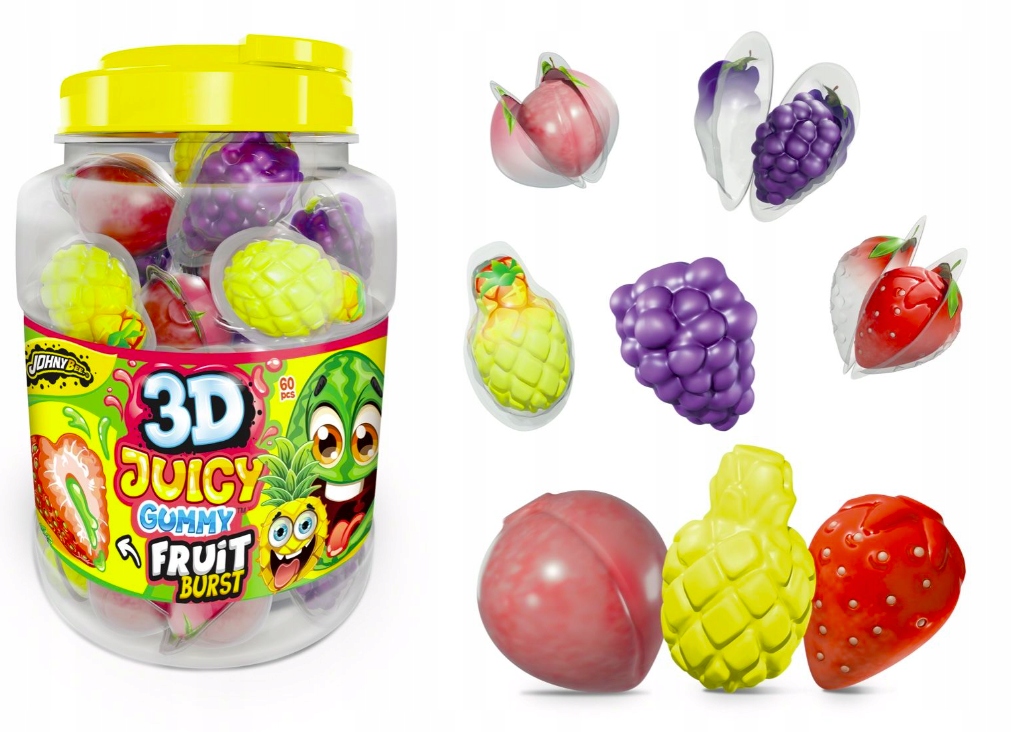 Johny Bee Juicy Gummy 3D 18Gx60SZT Fruits Burst 1080G
