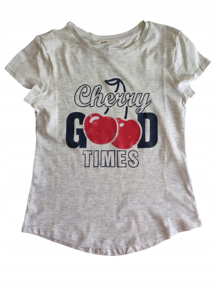 

Koszulka T-shirt top H&m 134/140 Cherry