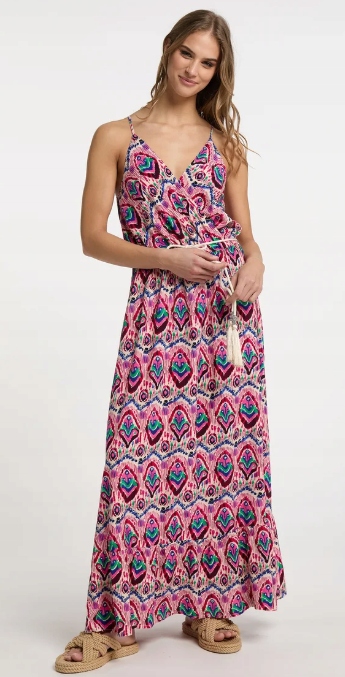 Izia Šaty Vícebarevné S Třásněmi S Jmo