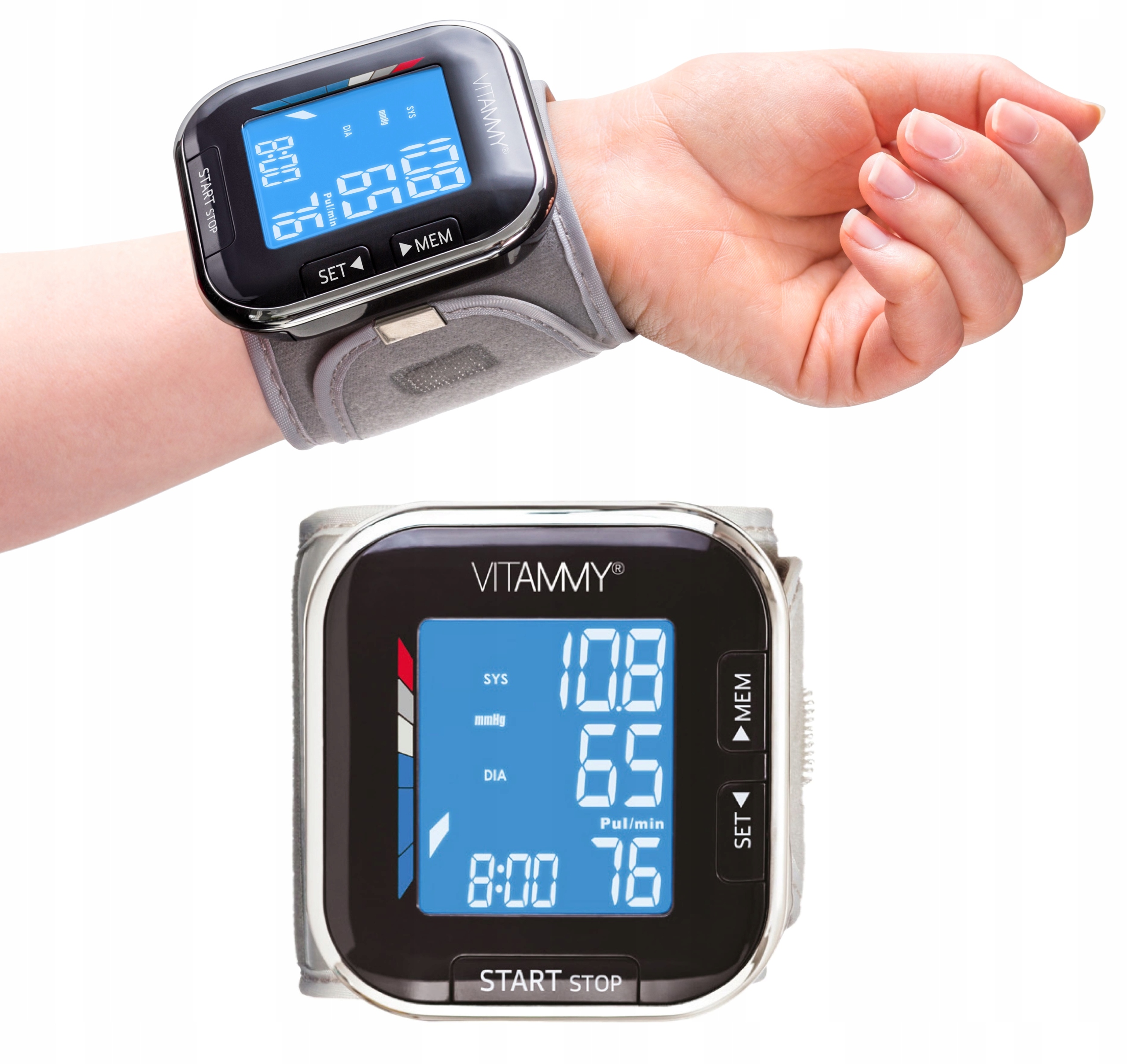 

Ciśnieniomierz Nadgarstkowy Elektroniczny Vitammy