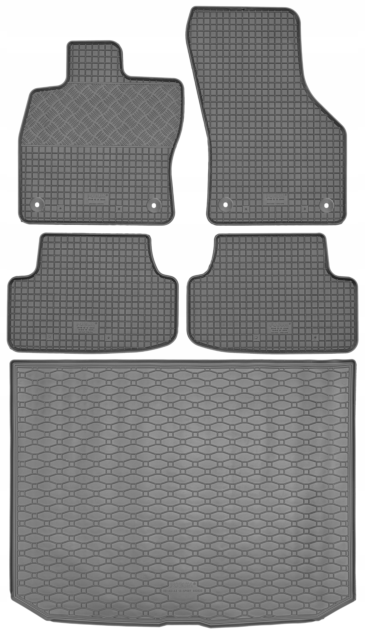 Audi A3 III Sportback 2013-2020 Matrac batožinového priestoru koberčeky