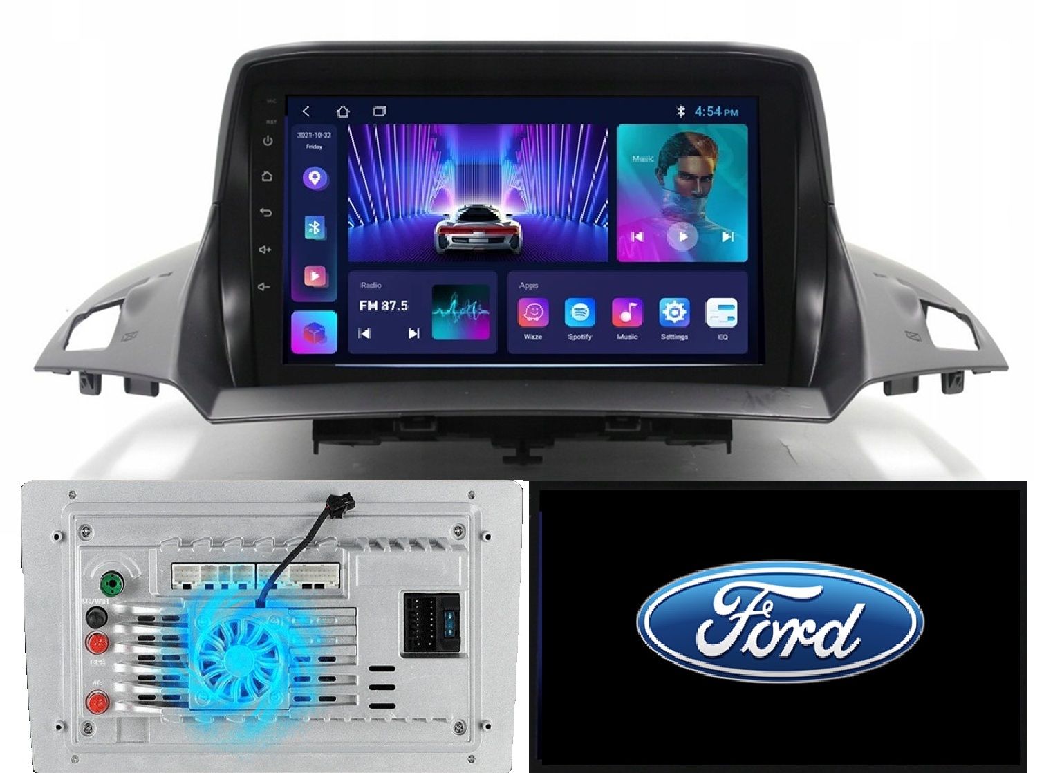 Radio Nawigacja Android Ford Kuga C-max Escape Kamera+wentylator 2/64GB