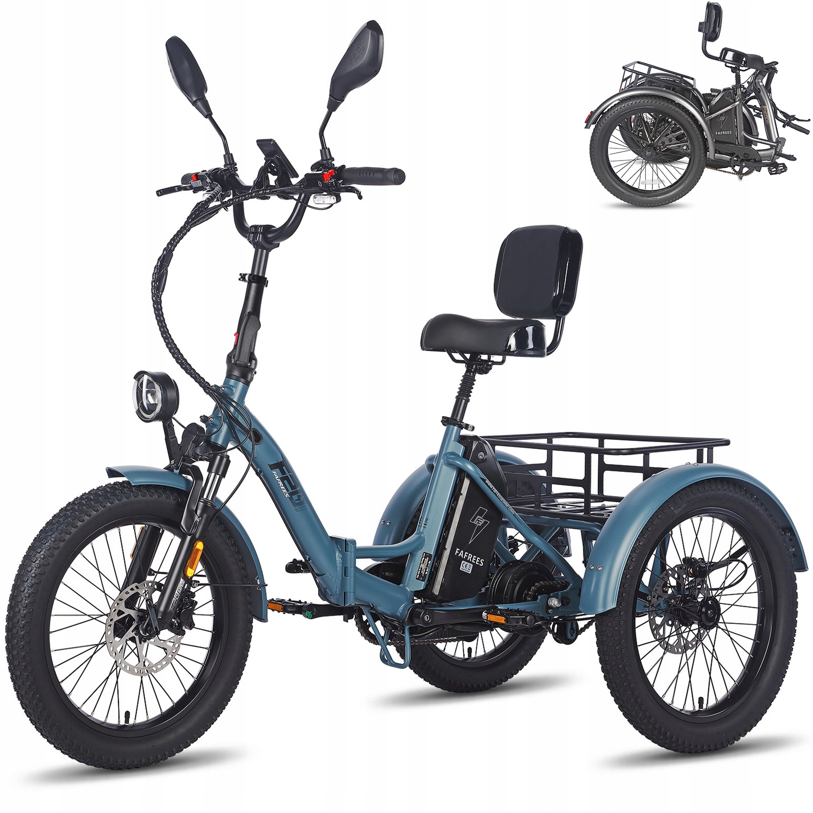 Elektrická tříkolka Fafrees F20 Mate 750W 23.45Ah 30 km/h 100 km 20*3.0'' Coc