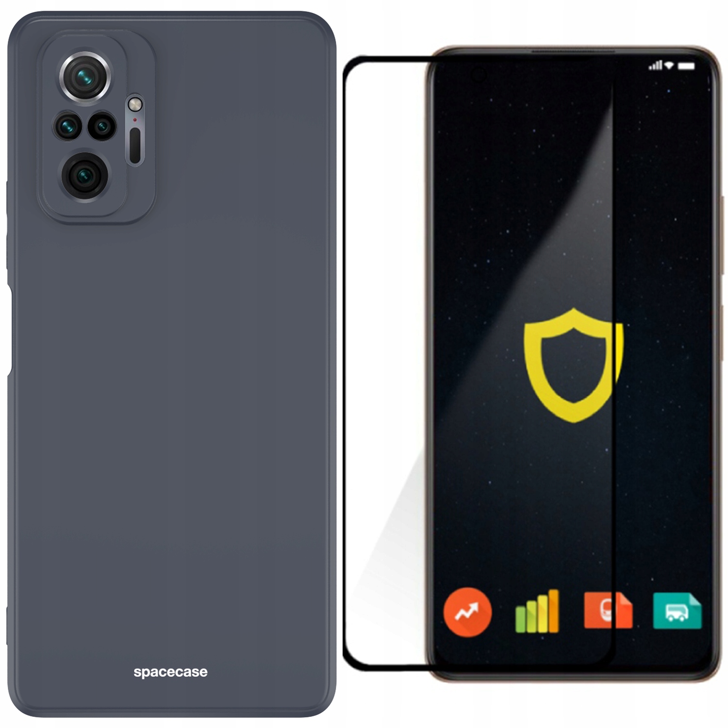 

Etui Matowe Spacecase Do Redmi Note 10 Pro Szkło