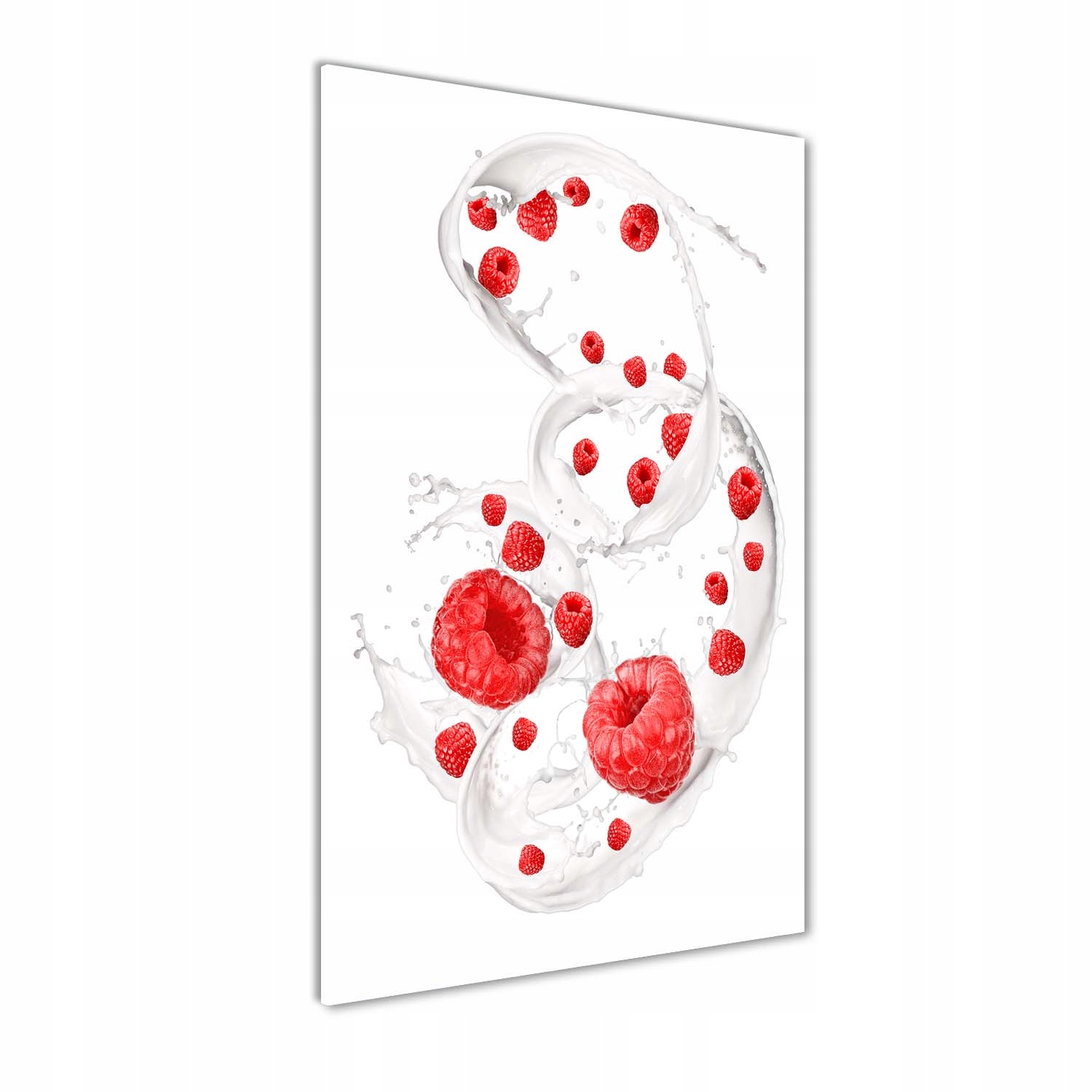 

Foto obraz zdjęcie na szkle Mleko i maliny 60x120