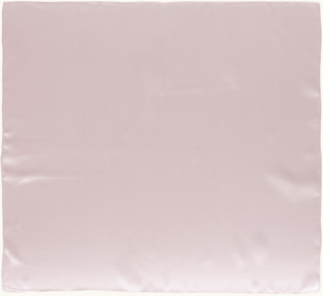 Dámská hedvábná šála šátek na krk 100% hedvábí 65 x 65 cm Pudrová Růžová