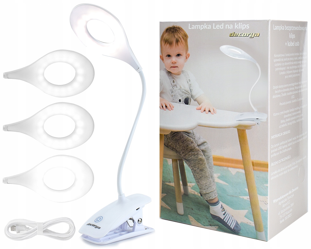 

Lampka przenośna Led dotykowa ładowana usb+kabel