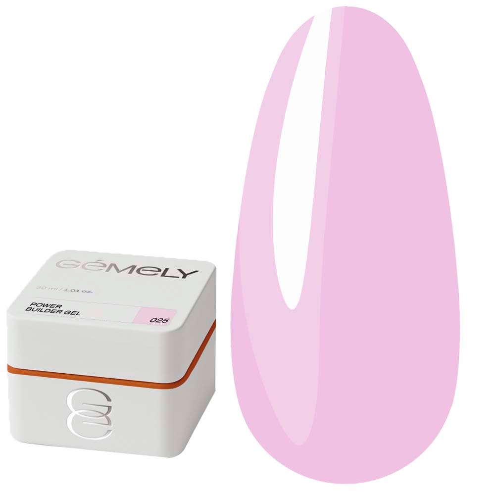 Stavební gel Gemely Power Builder Gel 25 lila-růžový 30 ml