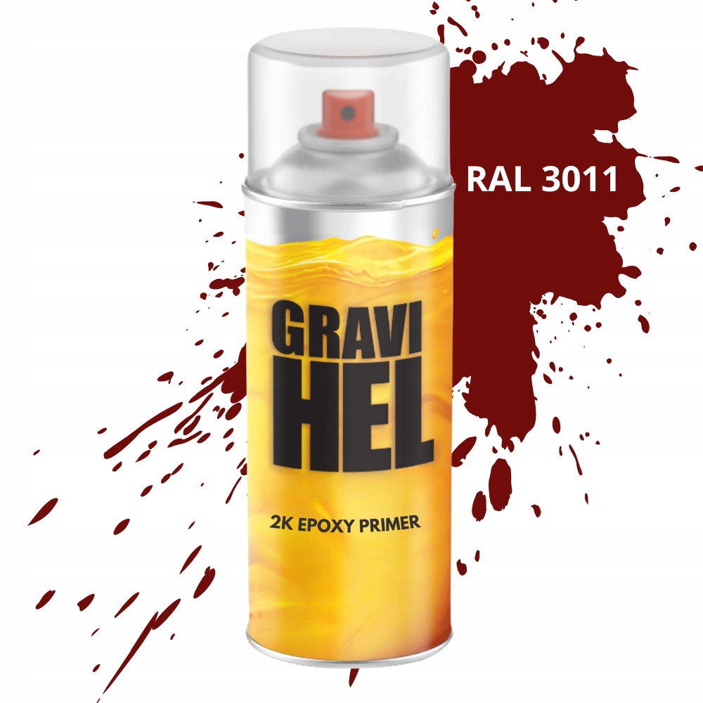 Ral 3011 2K Podkład Epoksydowy Antykorozyjny Do Stali Farba Spray 400ML