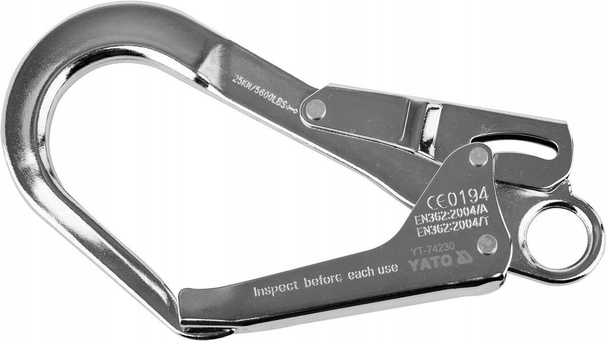 YATO KARABINCZYK DO SZELEK BEZPIECZEŃSTWA STALOWY