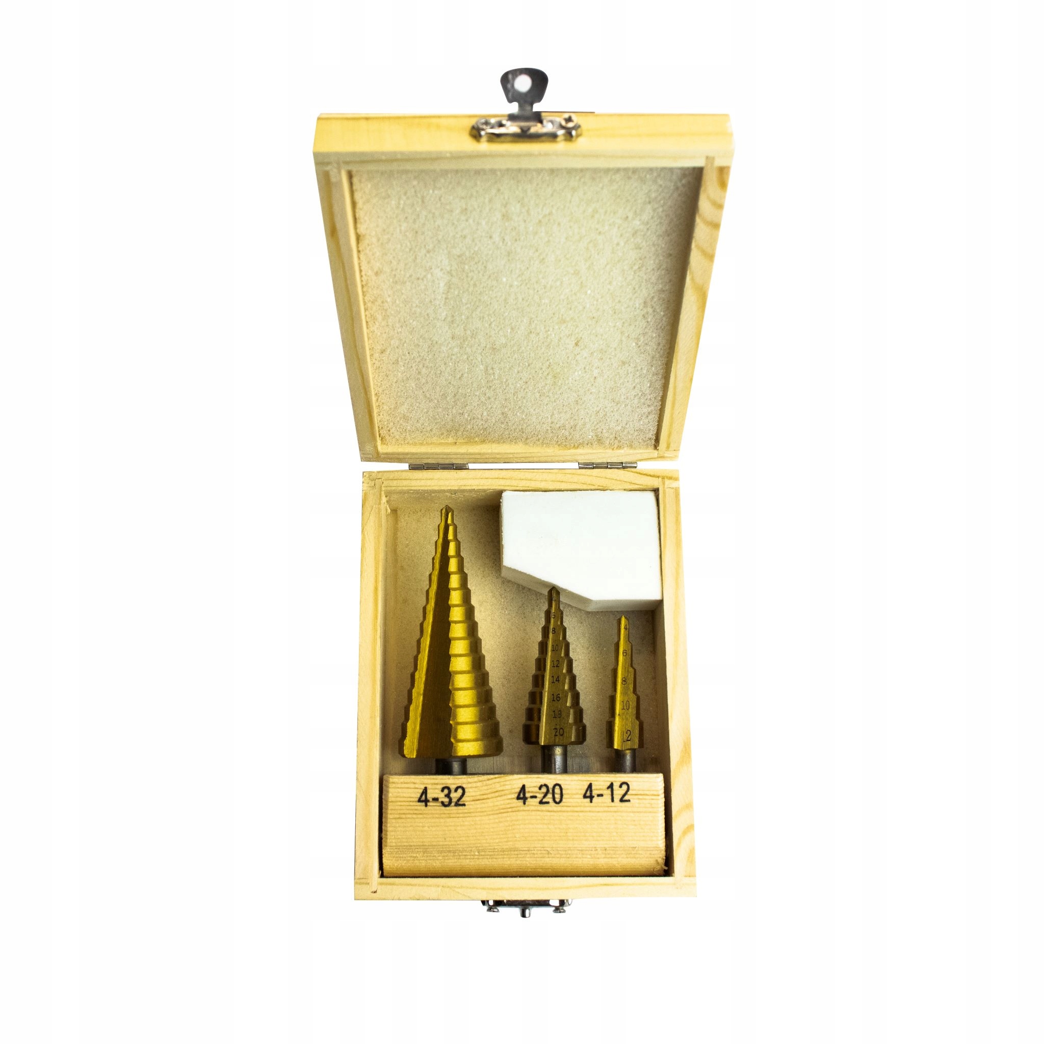 ZESTAW WIERTŁO STOPNIOWE STOŻKOWE HSS TYTAN 4-32mm