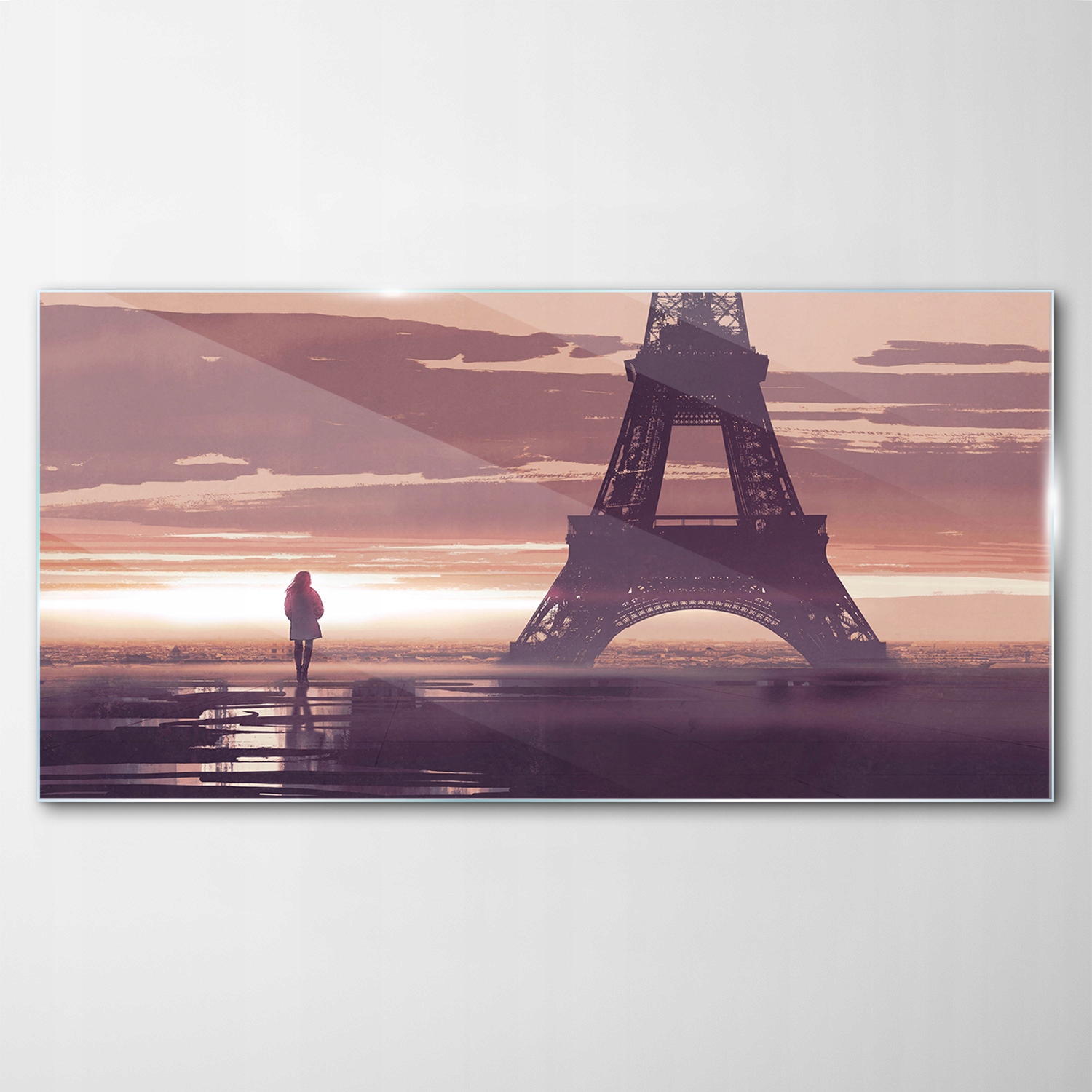 Tvrdený sklenený obraz Paríž Eiffelova veža 140x70