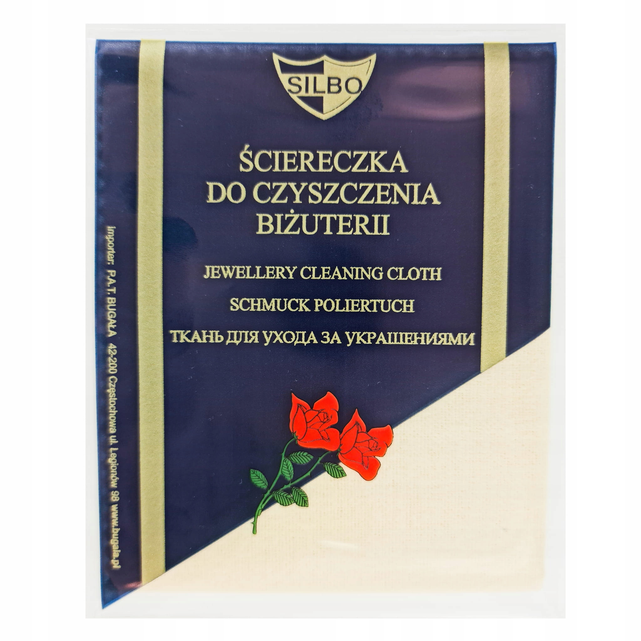 

Ściereczka Do Czyszczenia Biżuterii Złota Srebrna