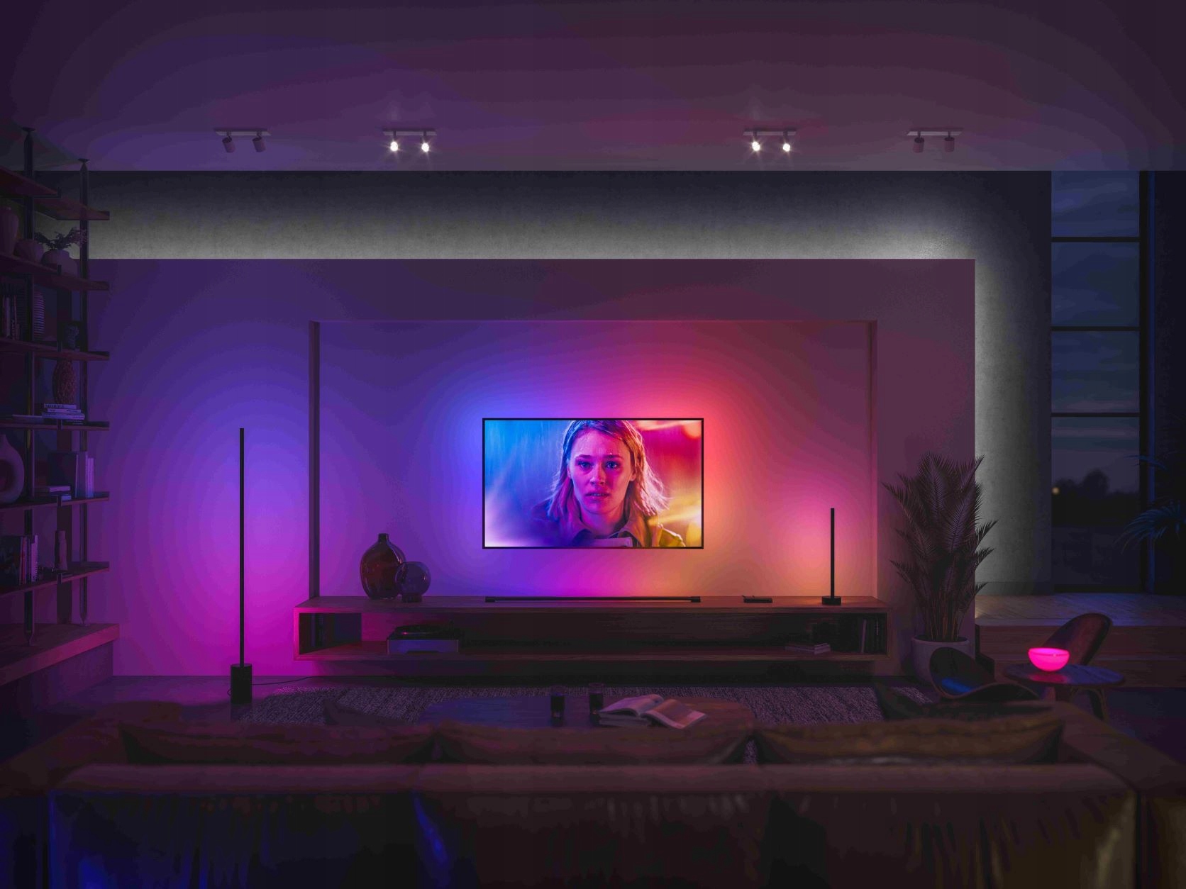 PHILIPS HUE White and color ambiance Tuba LED Play Pomieszczenie Salon