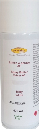 Zamsz velvet w sprayu do tortów biały 400 ml iTALIA