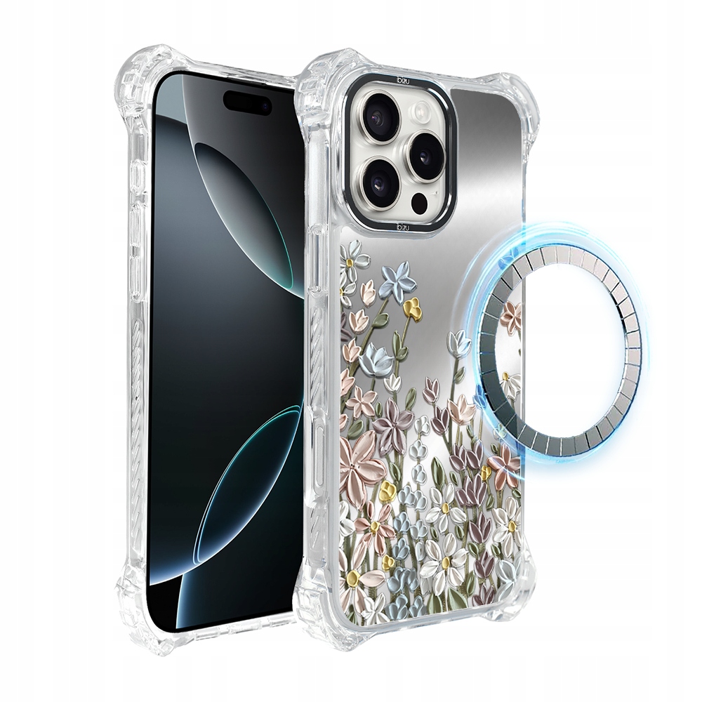 Pouzdro pro iPhone 16 Pro Ibizu DropGuard Ultra s MagSafe, Jarní louka