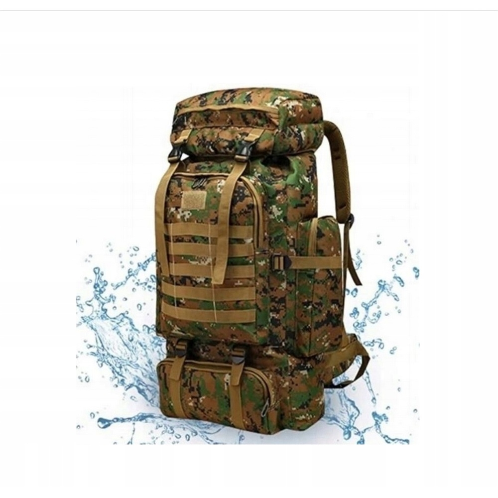 Plecak Wojskowy Taktyczny Militarny Męski Damski Camo Survivalowy 80L
