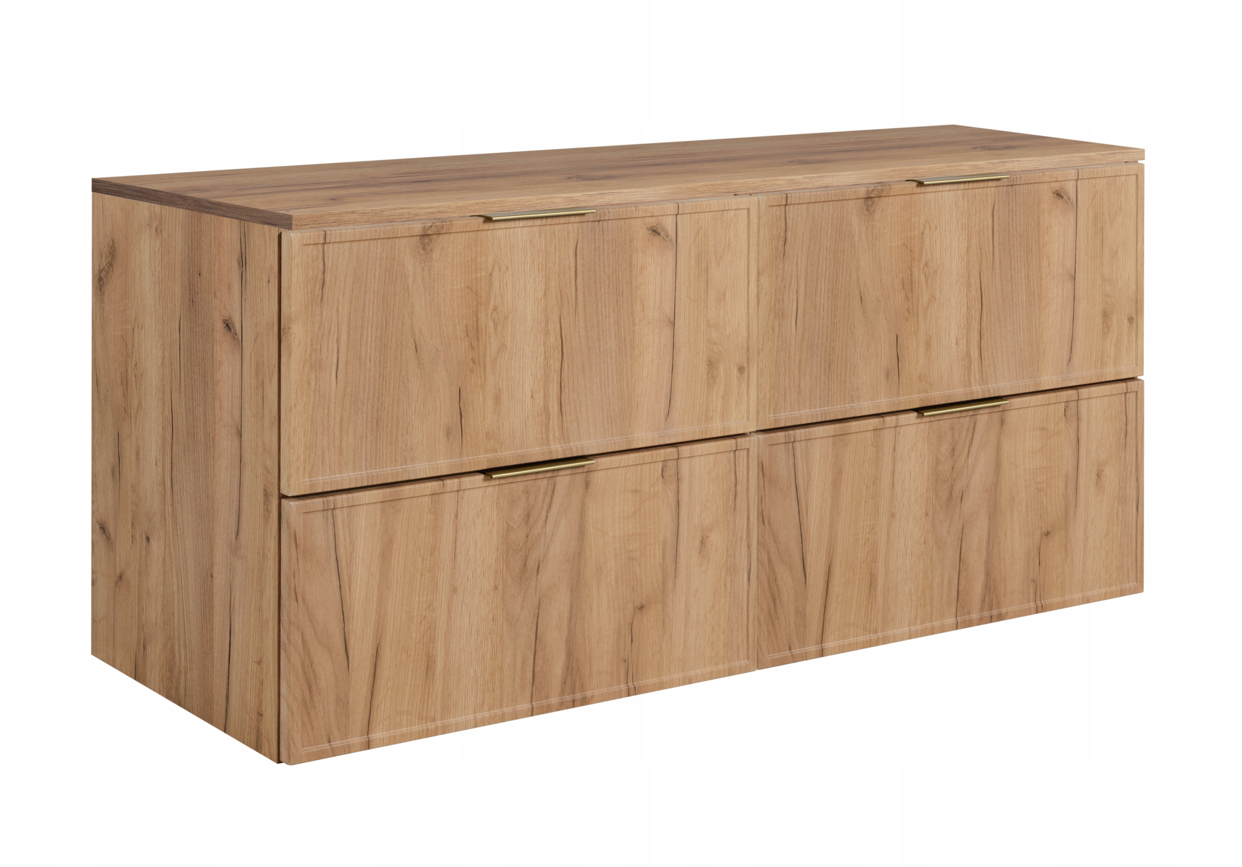 Koupelnová skříňka Závěsná sada Dub Craft Craft 160 Rámeček čela Mdf Blat